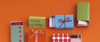 DIY New Year's gift wrapping How to make a New Year's box out of paper